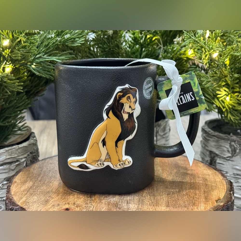 ✨Brand NEW w/Tags Rae Dunn Disney Villians BE PREPARED. Mug feat. Scar ✨